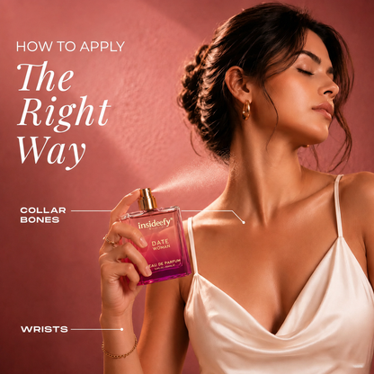 Insideefy® DATE Woman Eau De Parfum 100ML  | Romantic Women Perfume | Long Lasting Floral Fruity Fragrance